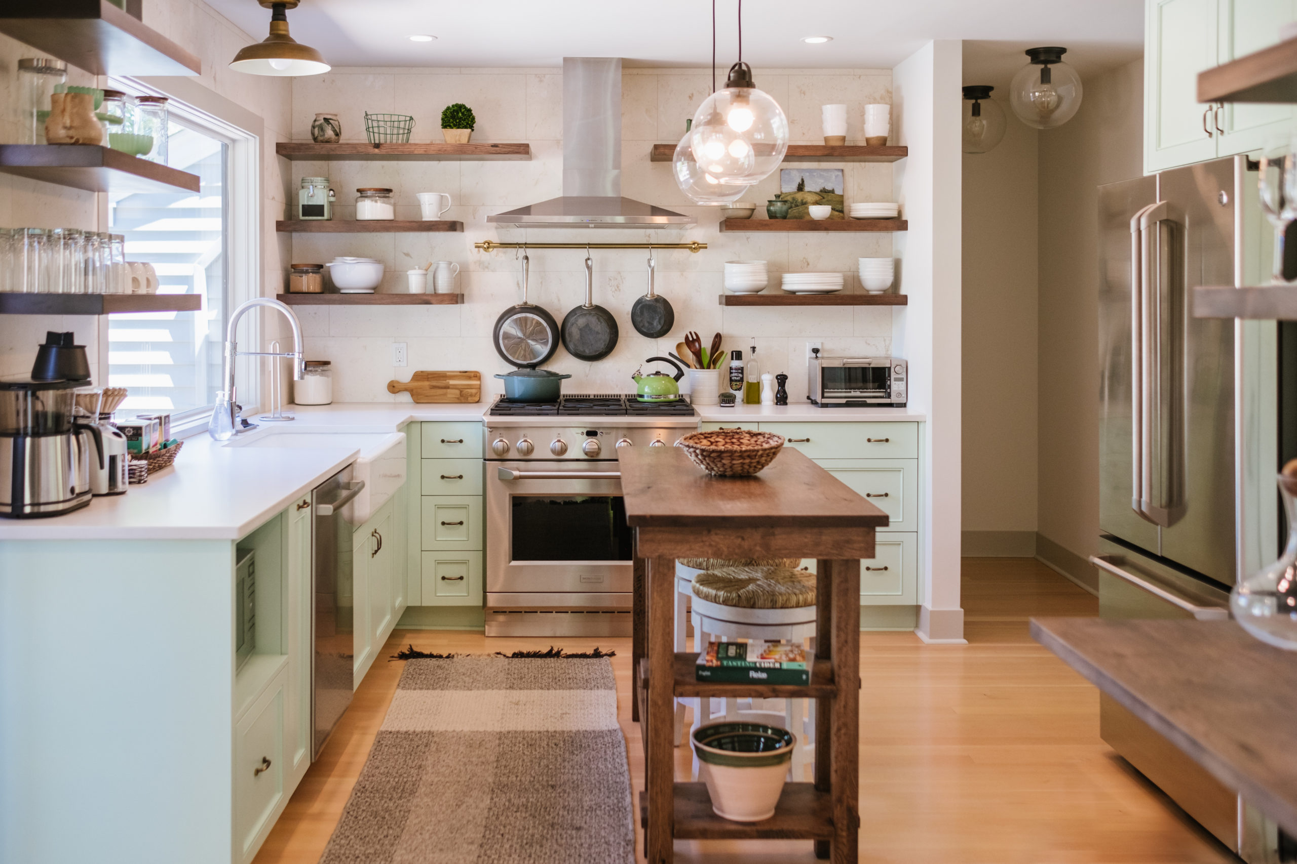 chef's kitchen at the Park House in McMinnville, luxury vacation rental in the Willamette Valley