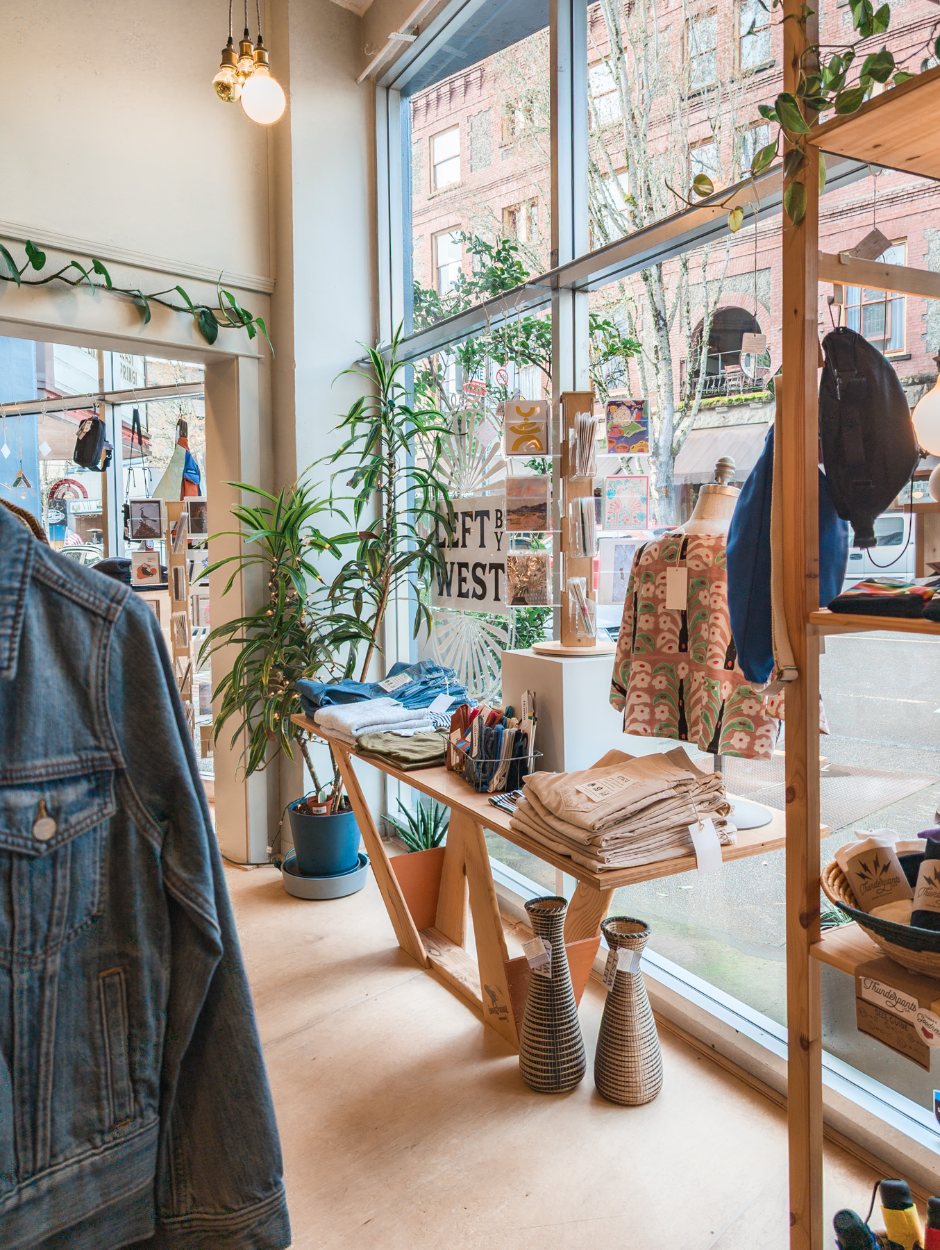 Left By West, a boutique in downtown McMinnville, Oregon